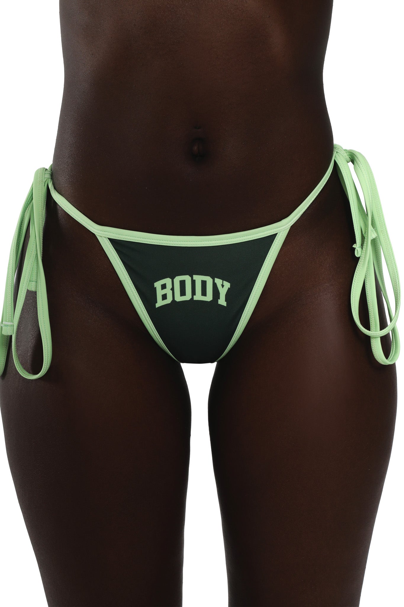 BACKSHOT BIKINI BOTTOM (GREEN/LIGHT GREEN)