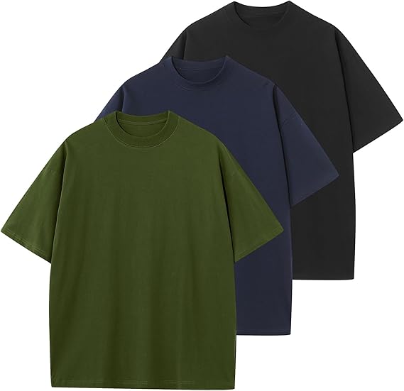 Men’s Oversized Cotton Crewneck T-Shirt (Unisex Fit)