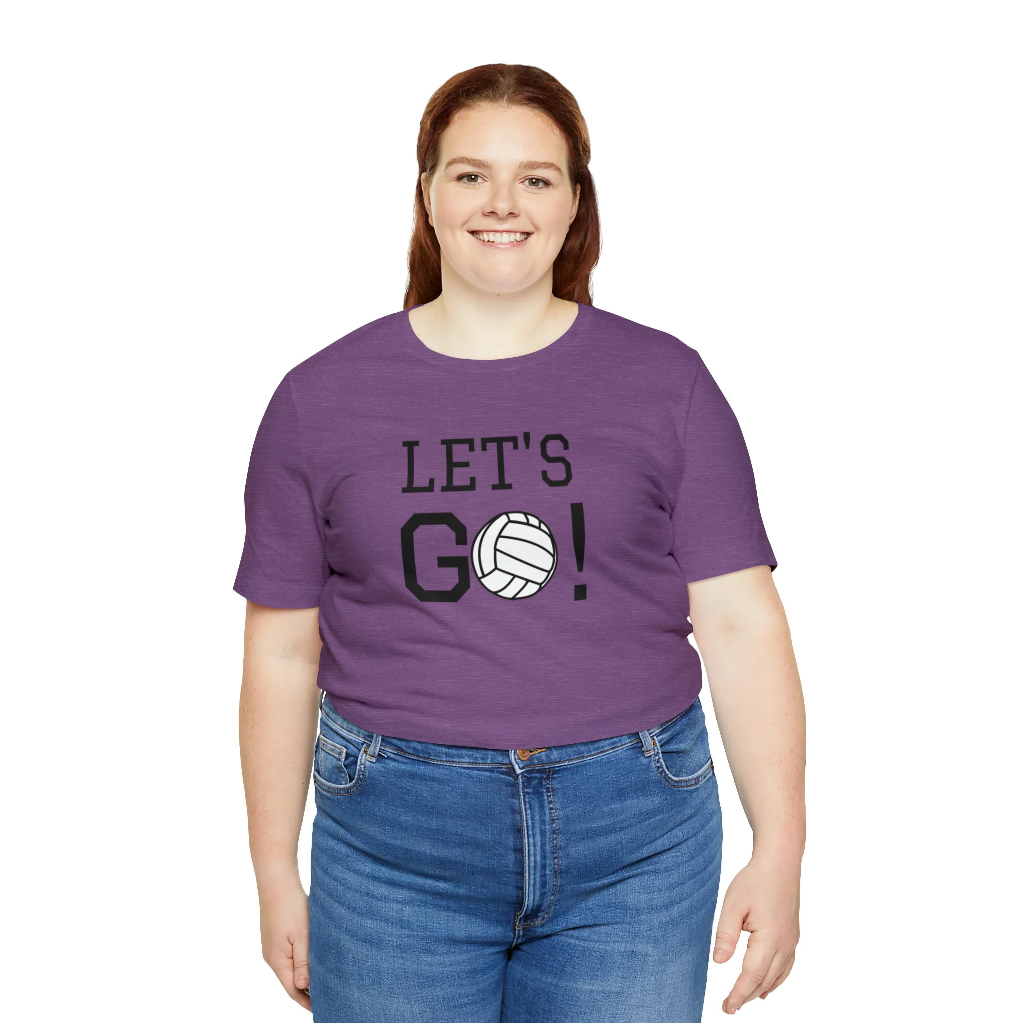 Let's Go! Volleyball Unisex Jersey Short Sleeve Tee