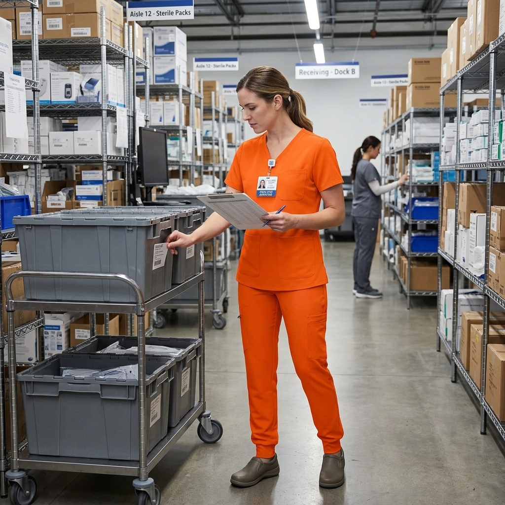 Medical Scrubs for Women Clara Air Set - Curved V-Neck Scrub Top & Jogger Pants with 8 Pockets