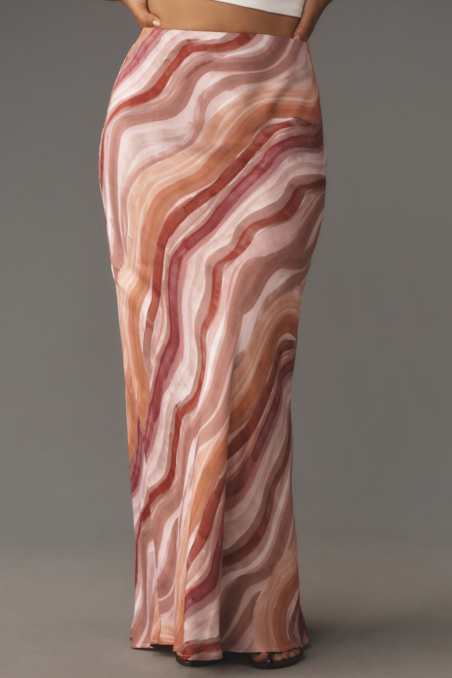 Tie Dye Slim Maxi Skirt