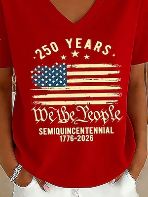 Cotton Text Letters Regular Fit Elegant T-Shirt