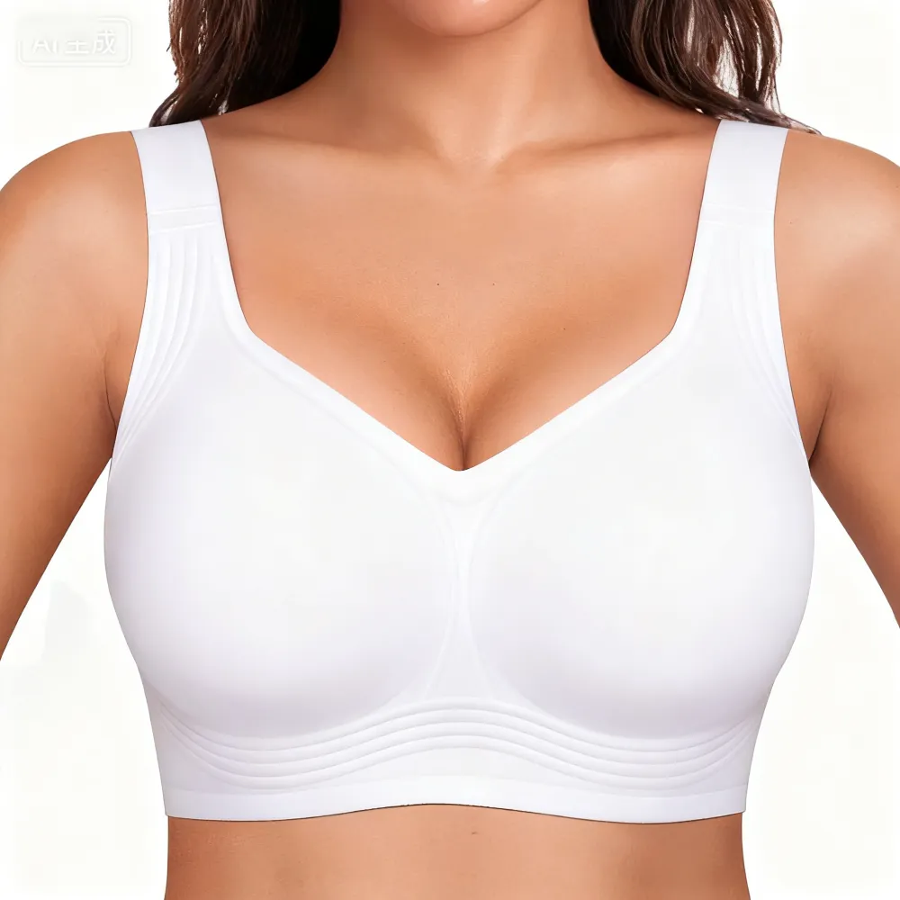 Women Wirefree Bras for Women Full Coverage No Underwire Everyday Bras Comfortable Wireless Padded Bras