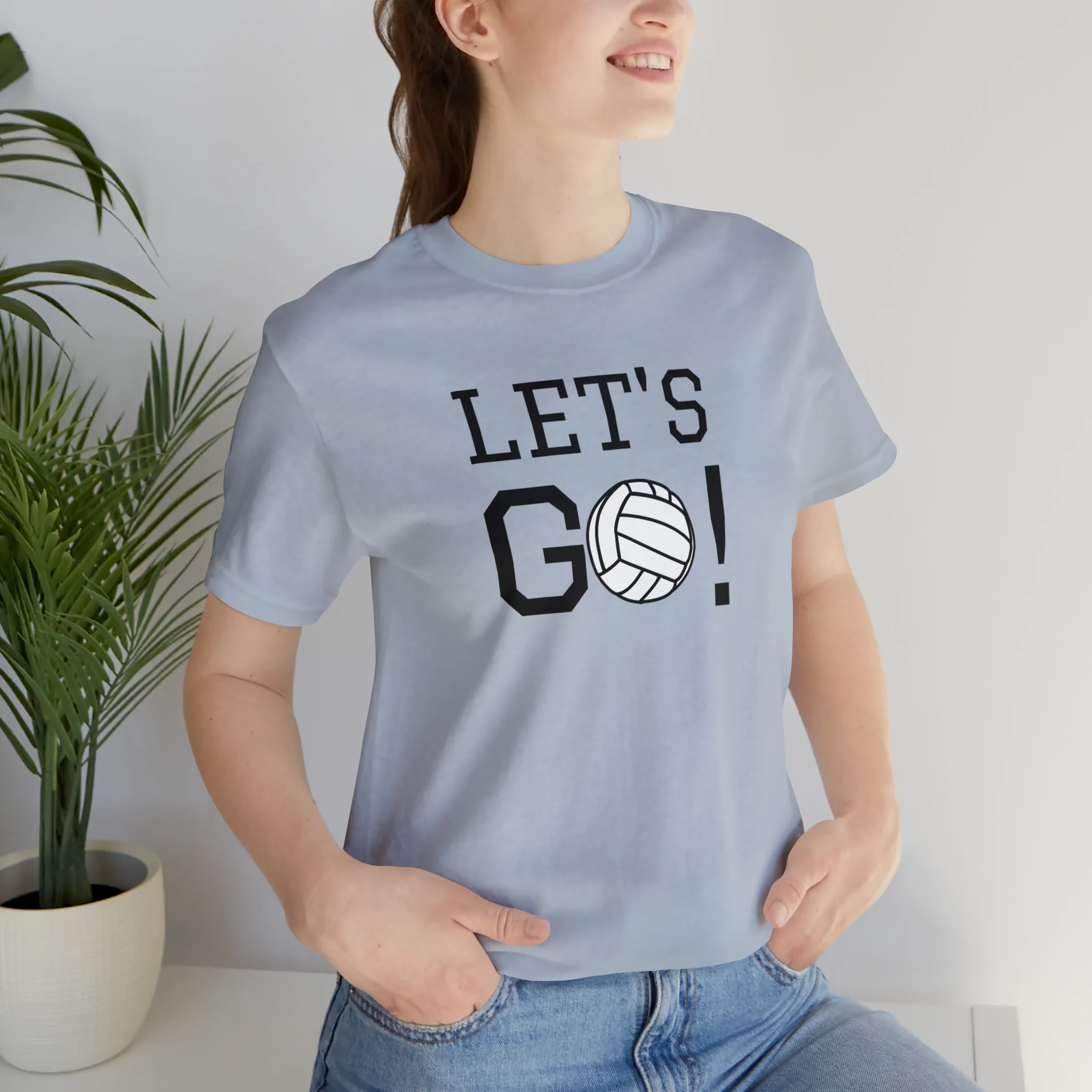 Let's Go! Volleyball Unisex Jersey Short Sleeve Tee