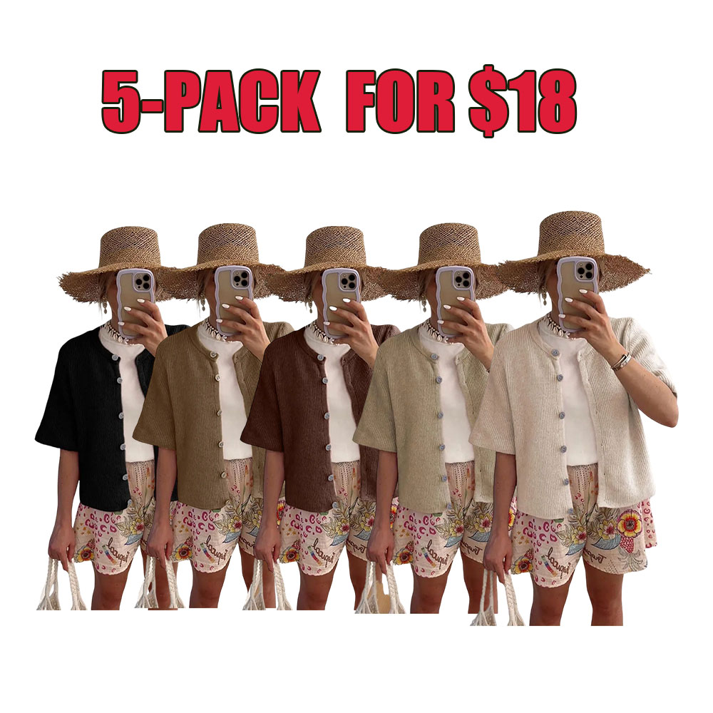 Summer Breeze Women's Short Sleeve Cardigan (XS–5XL)