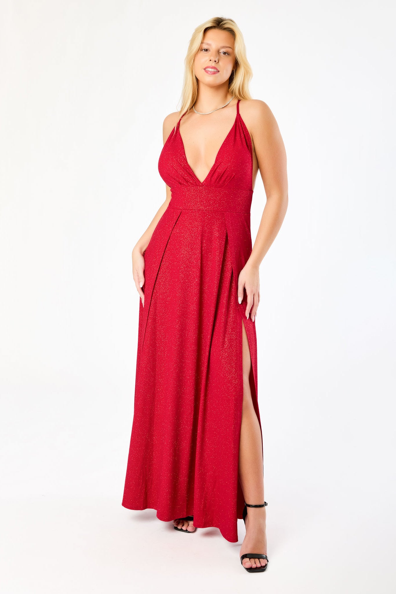 Sparkle Split Maxi with Shorts