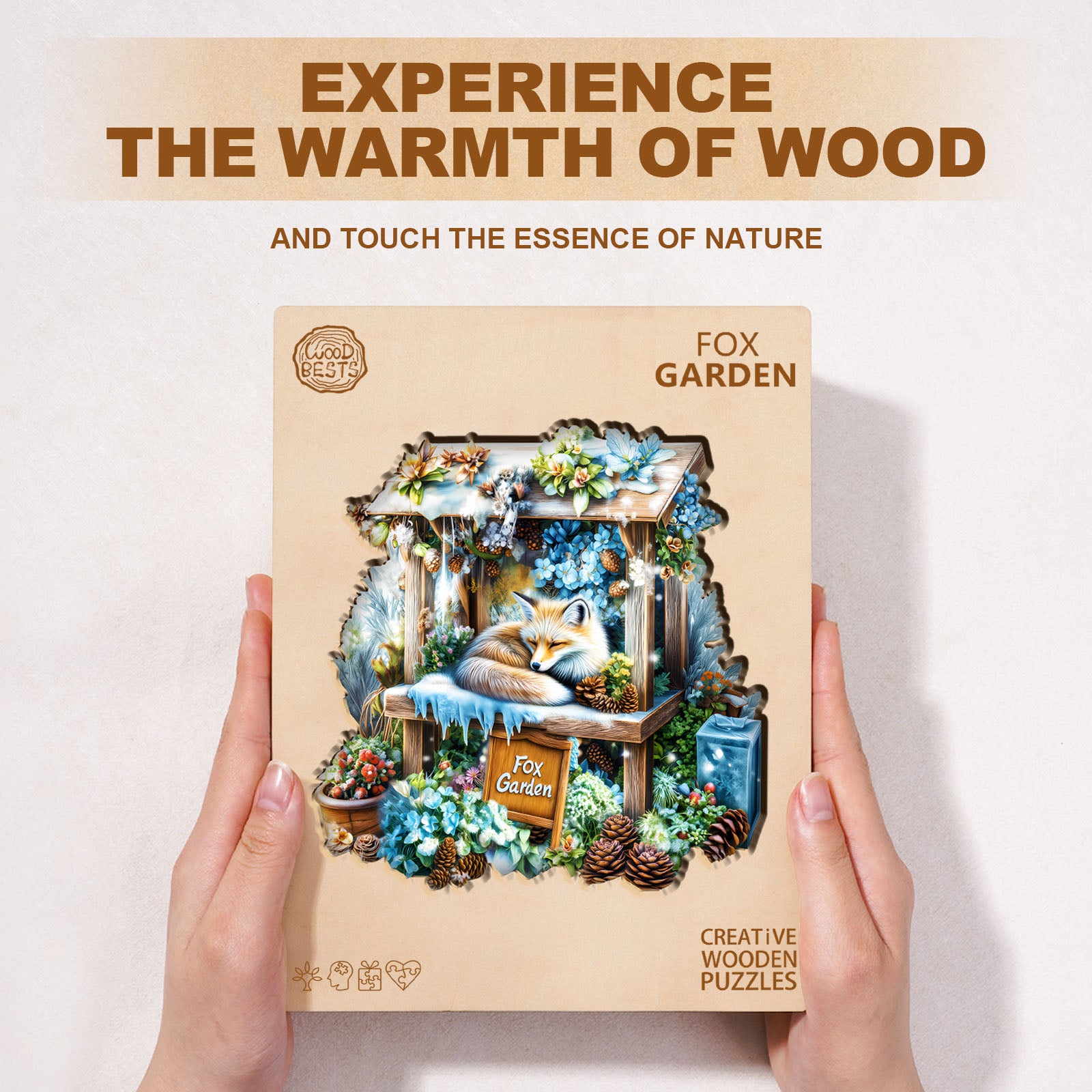 Fox Garden Wooden Jigsaw Puzzle
