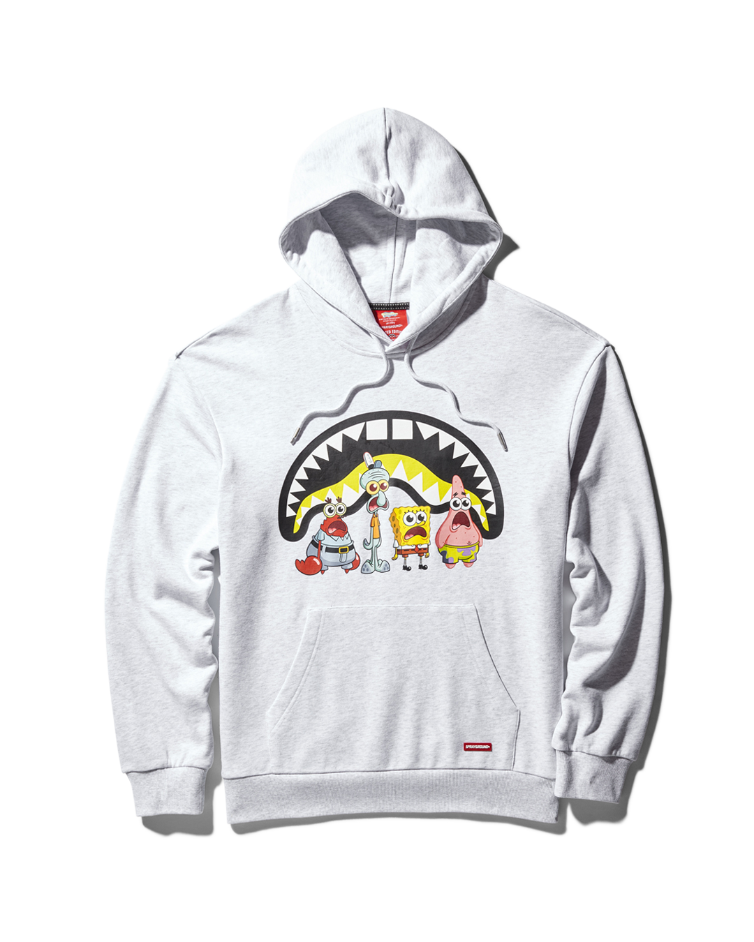 SPONGEBOB CREW SHARK HOODIE (LIGHT GREY)