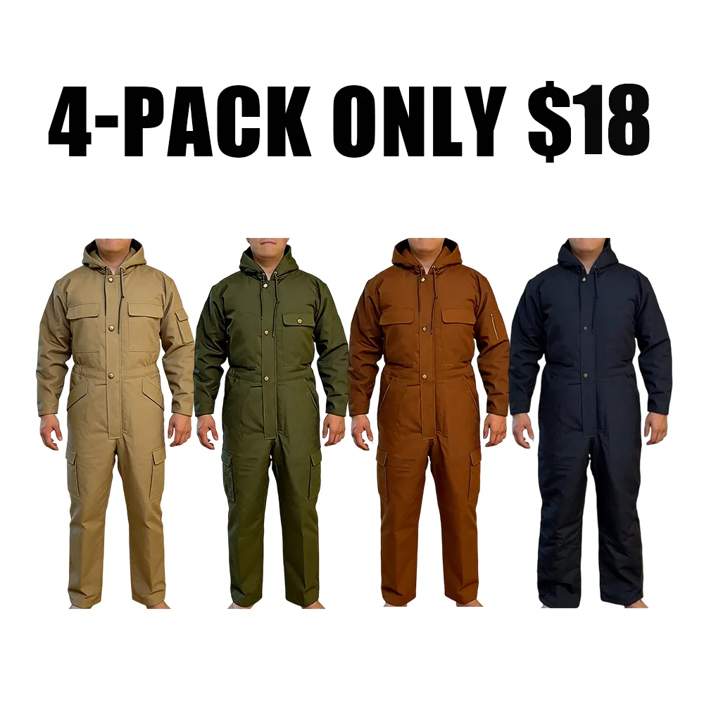 Men’s Loose Insulated Multi-Pocket Coverall