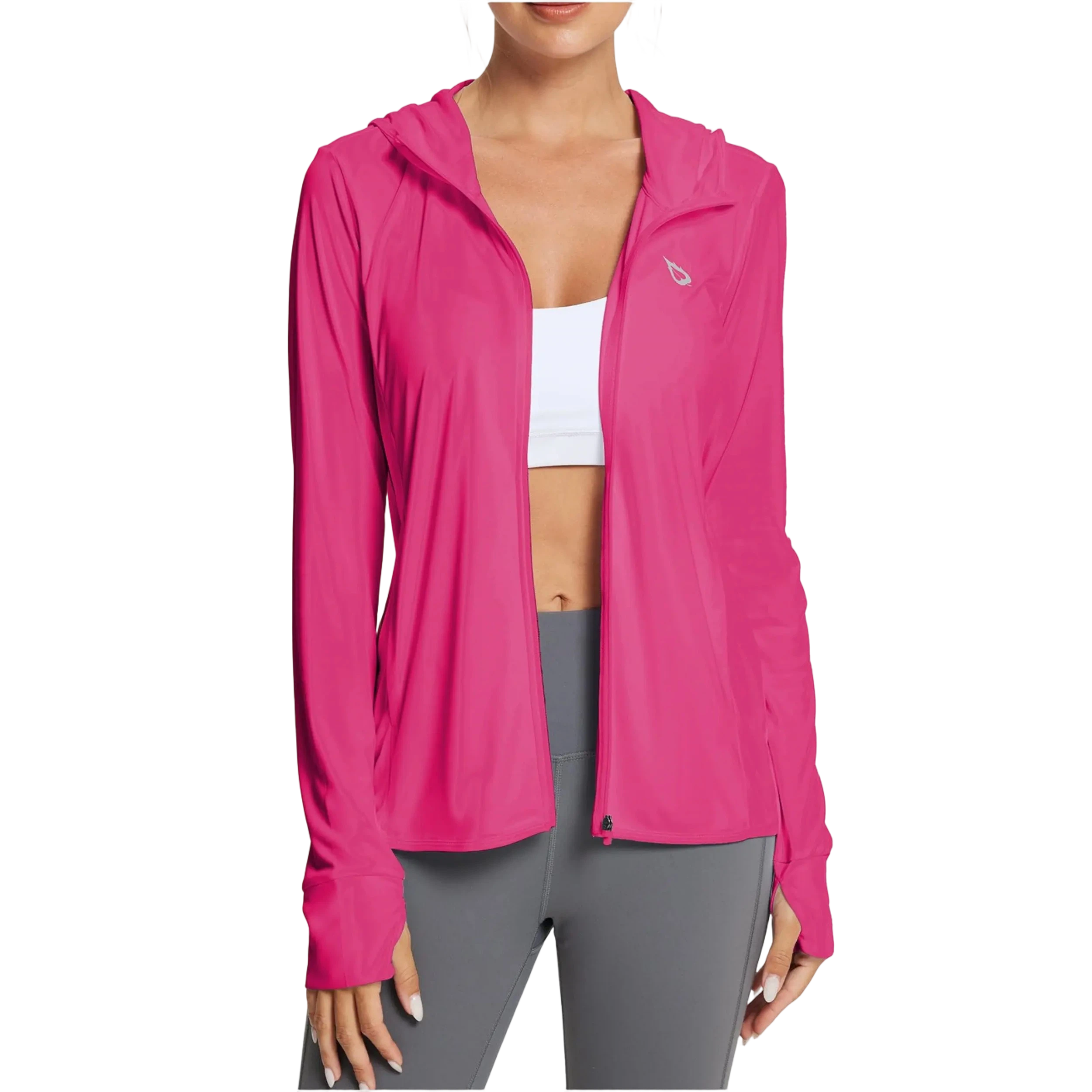 Women's UPF50+ Hoodie Sun Protection Shirts Lightweight Breathable SPF Jacket UV Cooling Long Sleeve Summer Outdoor Hiking Gardening Fishing