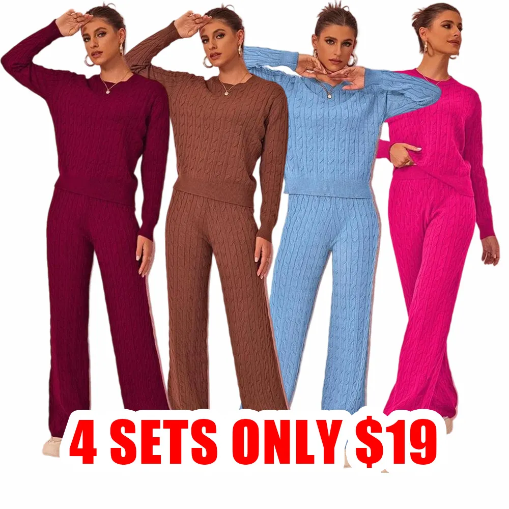 Cozy Women’s Cable-Knit Lounge Set