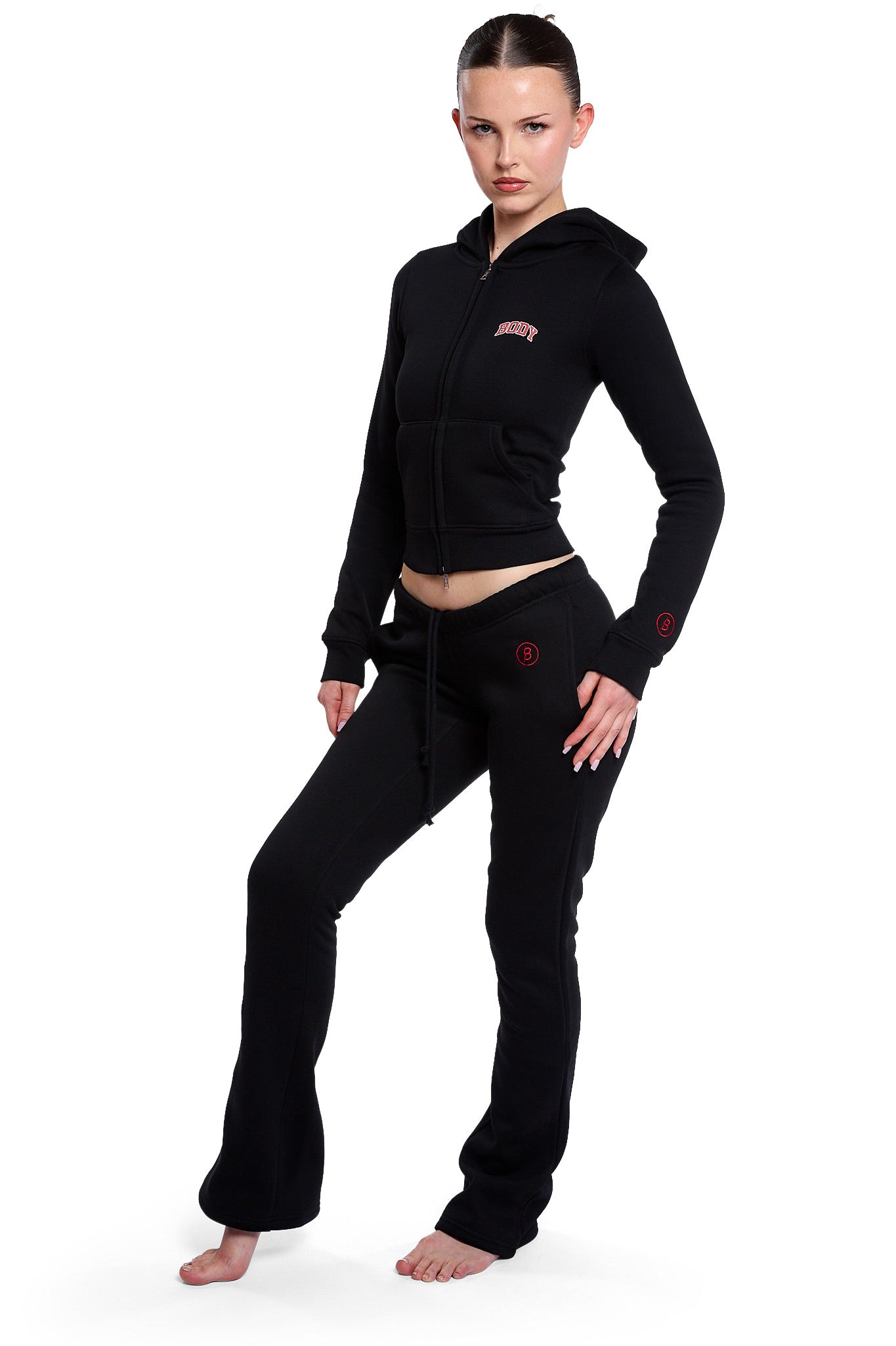 BACKSHOT SWEATPANTS 2.0 (BLACK/RED)