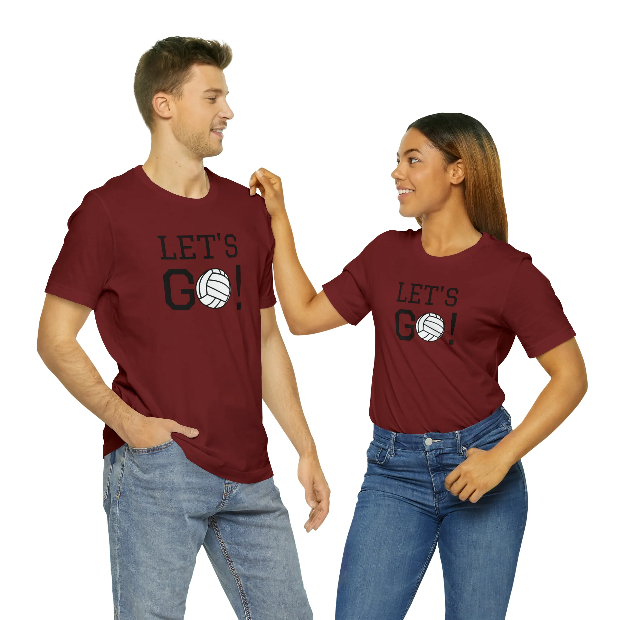 Let's Go! Volleyball Unisex Jersey Short Sleeve Tee