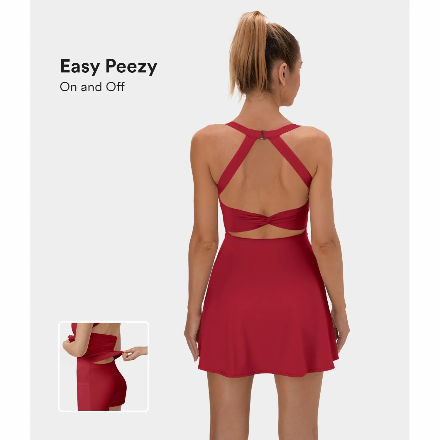 🔥Backless Sleeveless Criss Cross Active Spring Dresses for Women