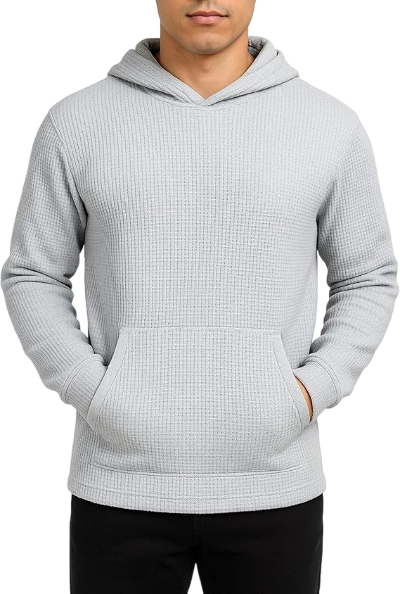 Men's Multi Pack Waffle Knit Pullover Hoodie (S-6XL)
