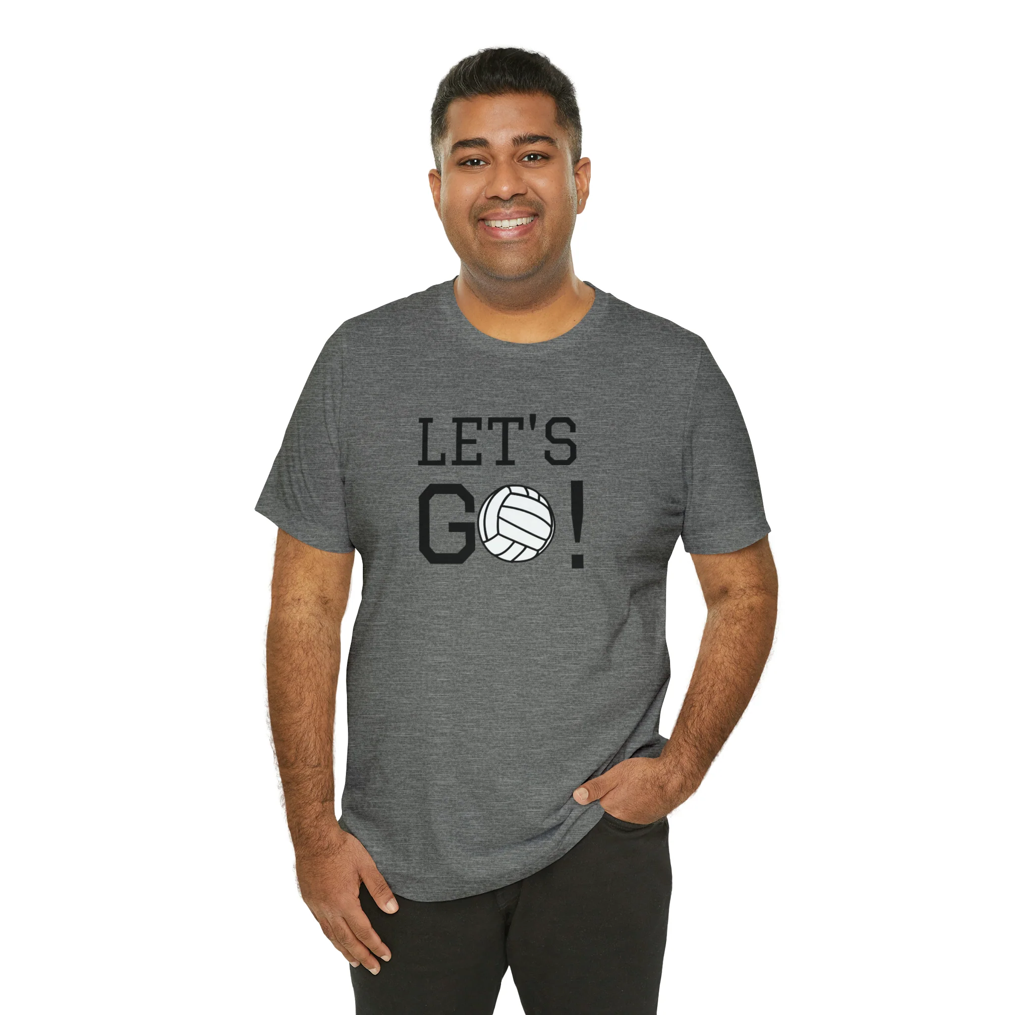 Let's Go! Volleyball Unisex Jersey Short Sleeve Tee