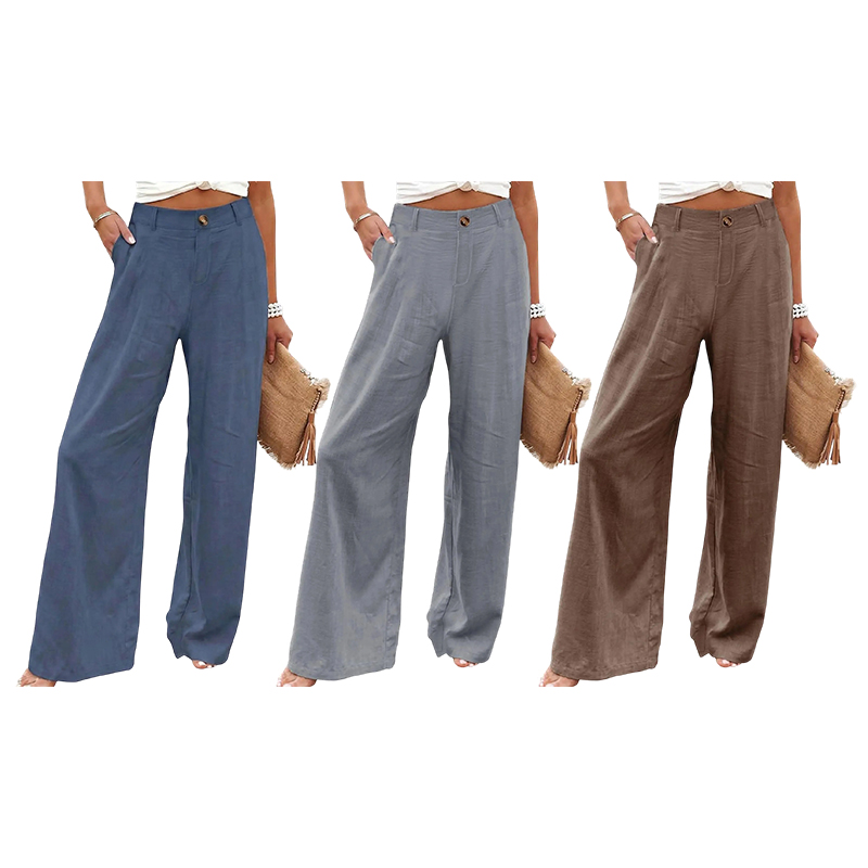 Women's High Waist Wide Leg Pants