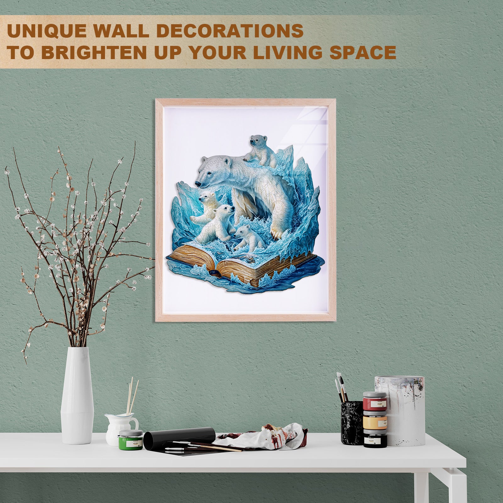 Polar Bears Story Wooden Jigsaw Puzzle