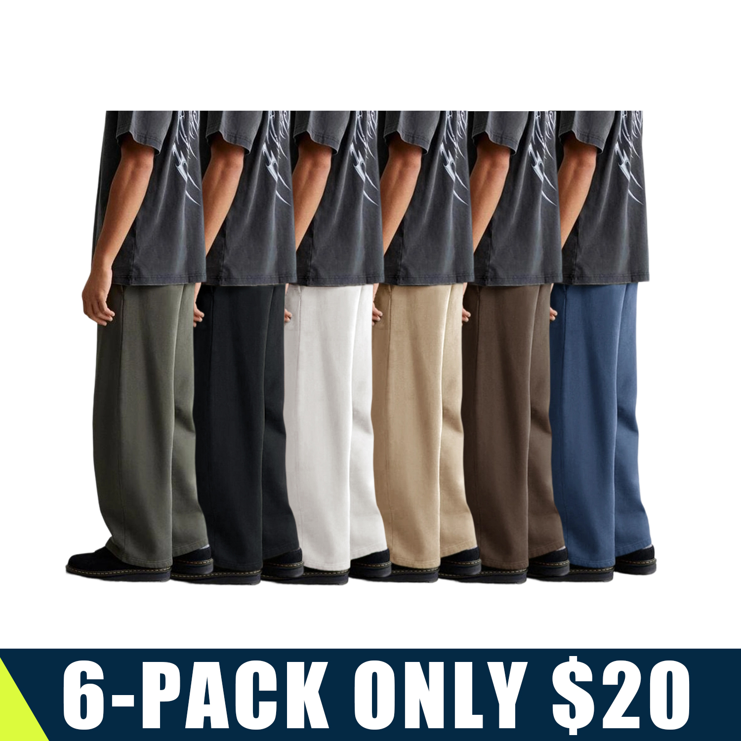 GYM PEOPLE Men's Baggy Fleece Workout Sweatpants with Pockets