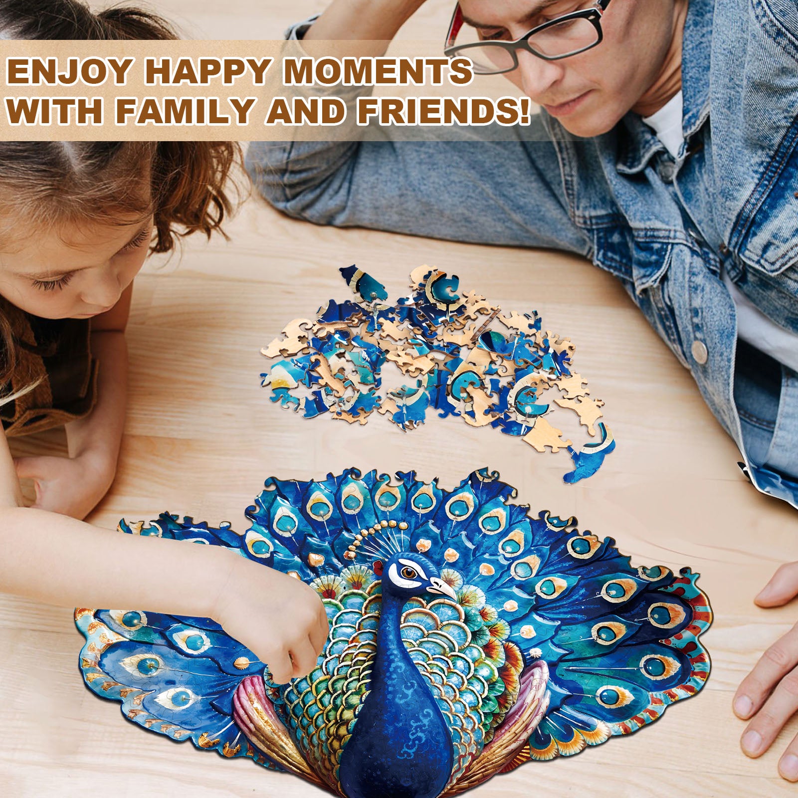 Peacock Fantasy Wooden Jigsaw Puzzle