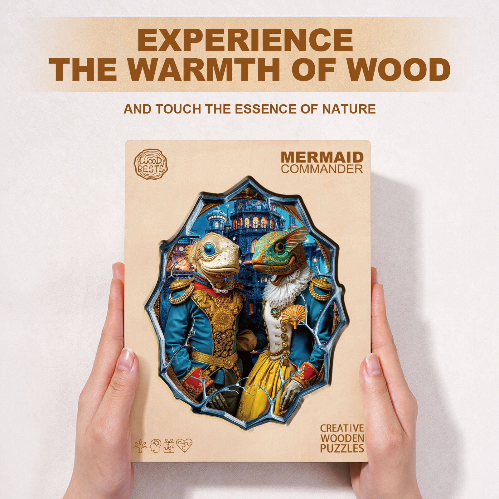 Mermaid Commander Wooden Jigsaw Puzzle