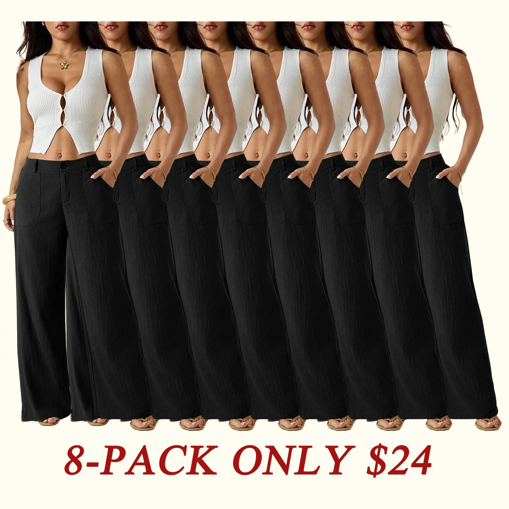 Women's Classical Linen Palazzo Pants