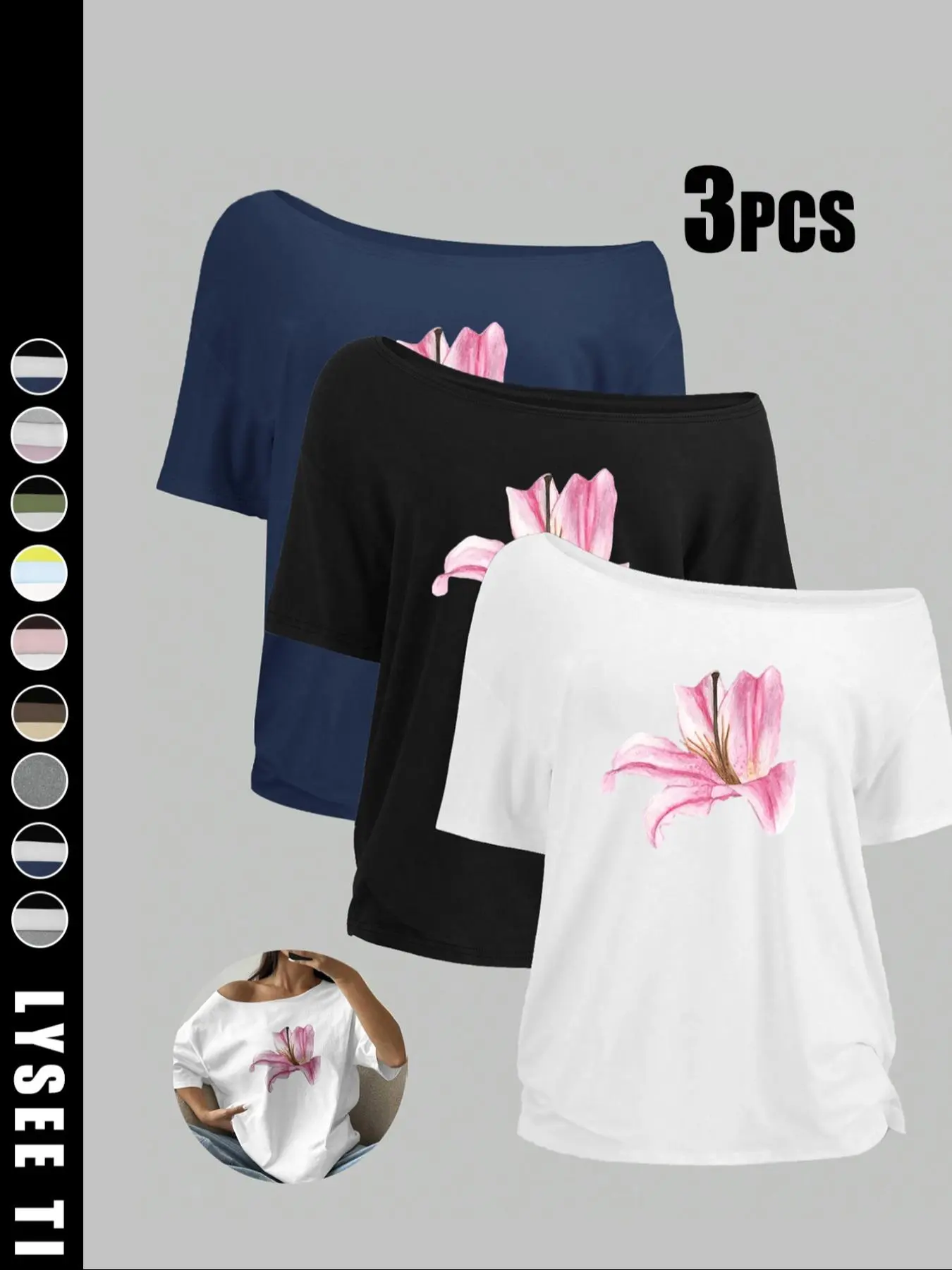 Women's Solid Color Tee, Casual Basic Short Sleeve T-shirt, Top for Daily Wear, Ladies Clothes for All Seasons, Womenswear