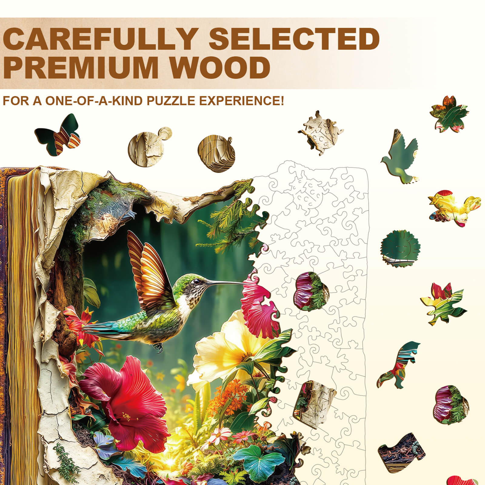 Whispering Wings Wooden Jigsaw Puzzle