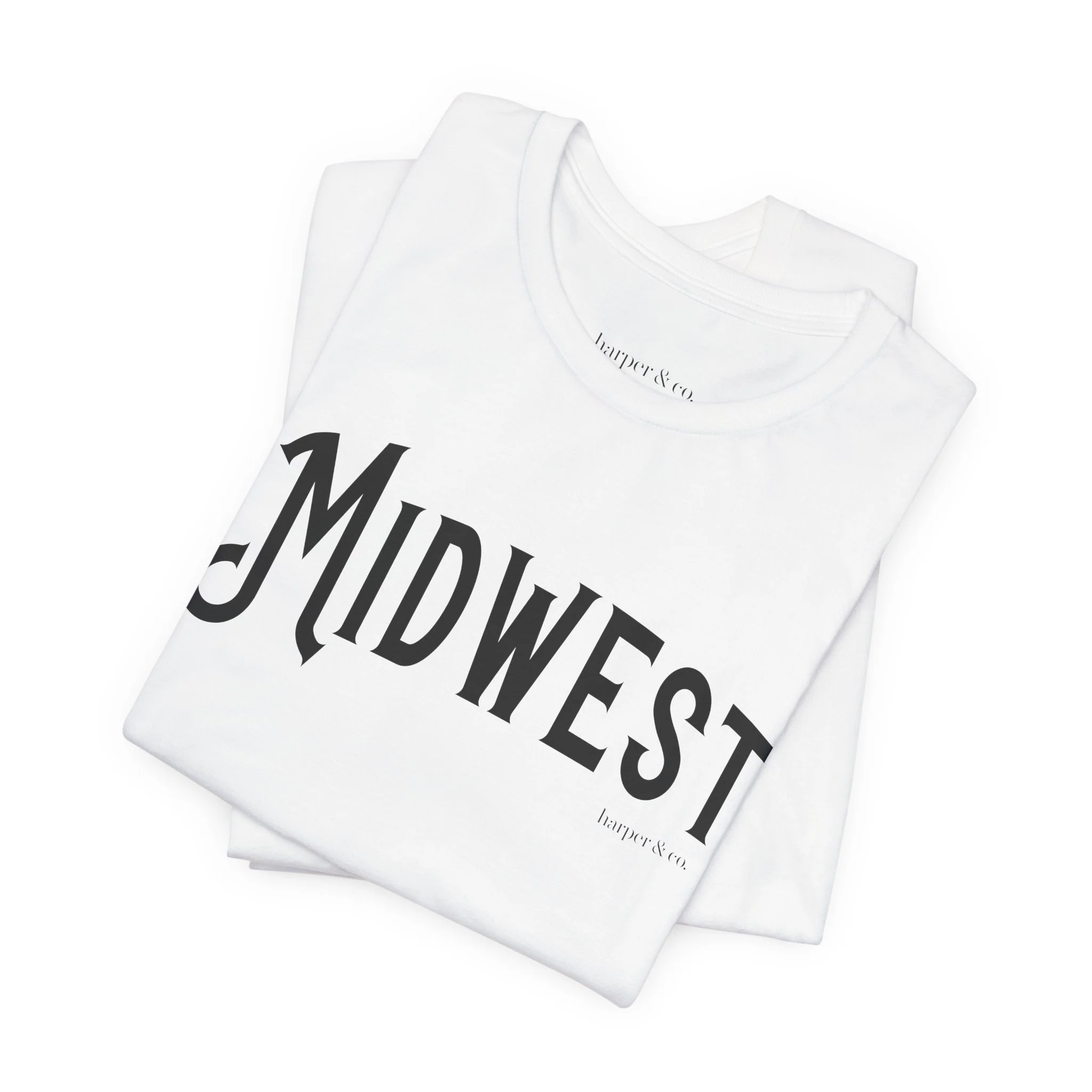 Midwest Unisex Jersey Tee - Casual Soft Cotton Short Sleeve Shirt