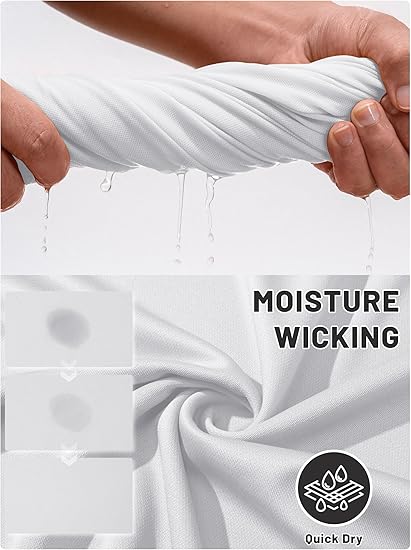 Men's Performance Polo Shirt with Ribbed Sleeves