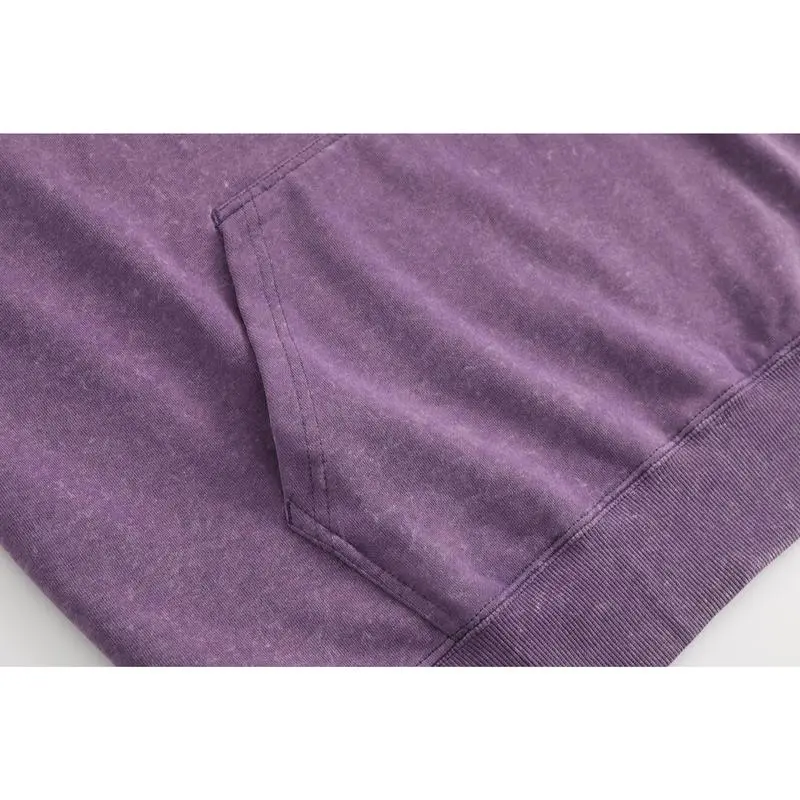 Women's Oversized Acid Wash Cotton Hoodie