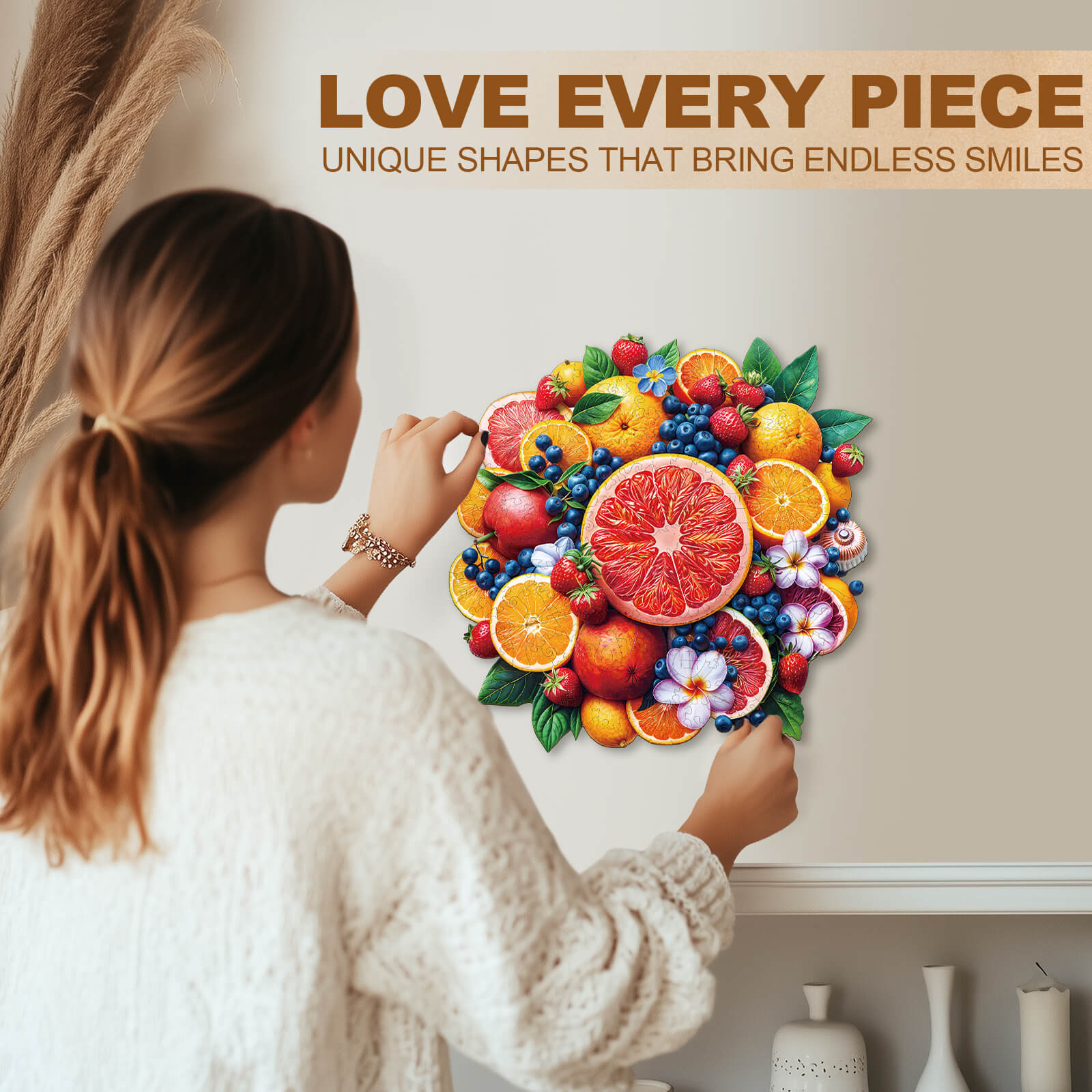 Fruit Party Wooden Jigsaw Puzzle