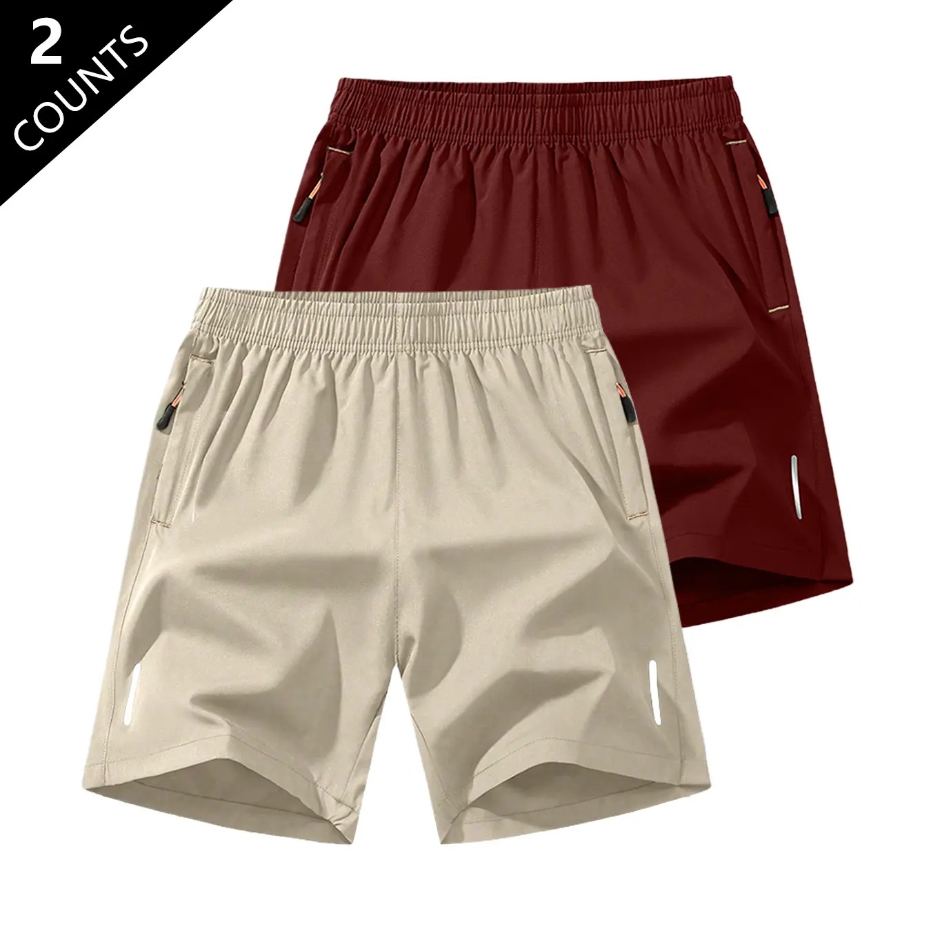 🌴🌴🌴Men's Breathable 3/4-Length Cargo Shorts with Zipper Pockets