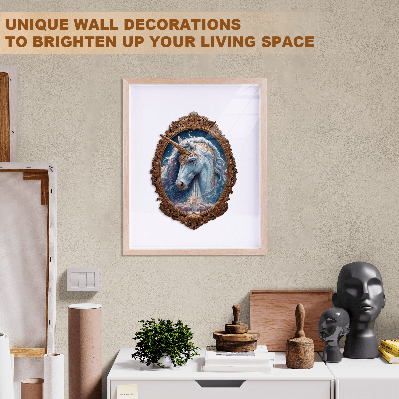 Unicorn Mirror Wooden Jigsaw Puzzle