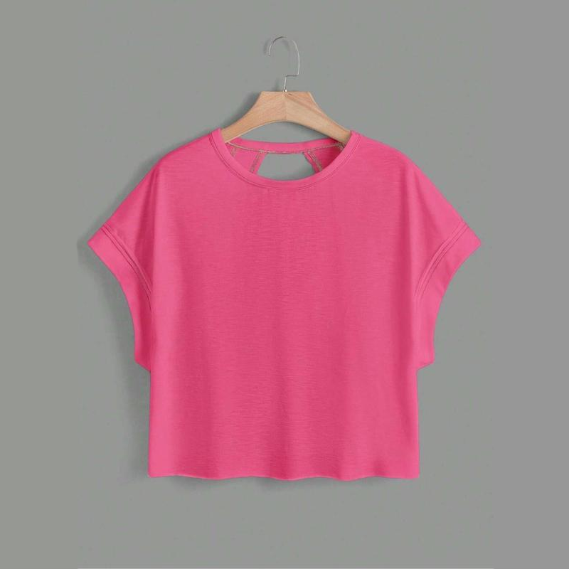 Women's Asymmetrical Cut-Out Batwing Tee