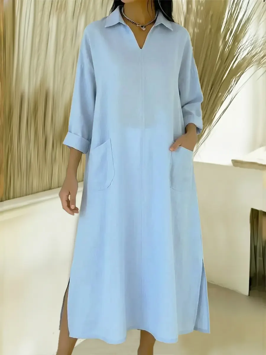 Women's Loose-fitting Denim Cotton Dress