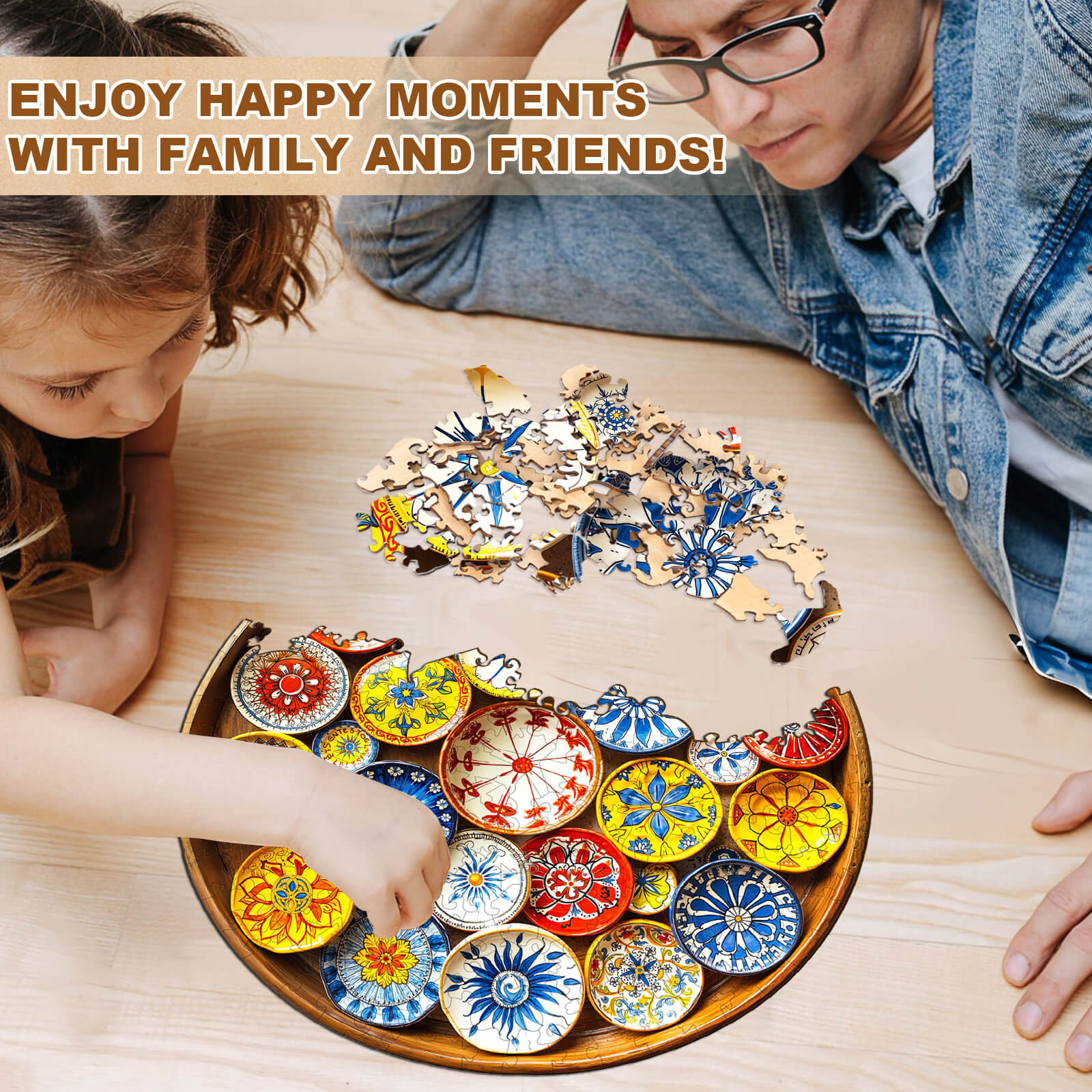 Andalusian Tiles– Spain Wooden Jigsaw Puzzle