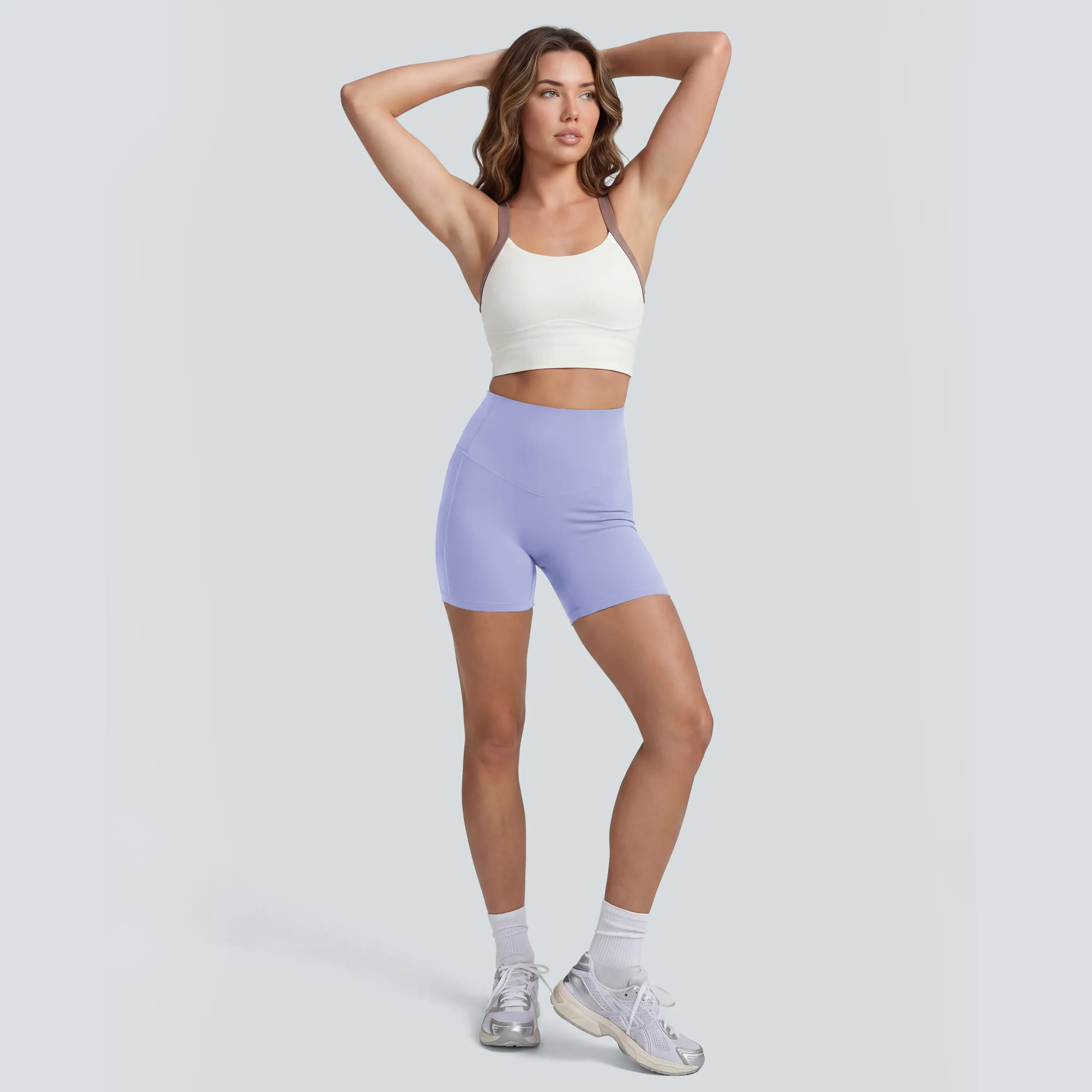 Women’s High-Waist Sculpting Biker Shorts With Pockets