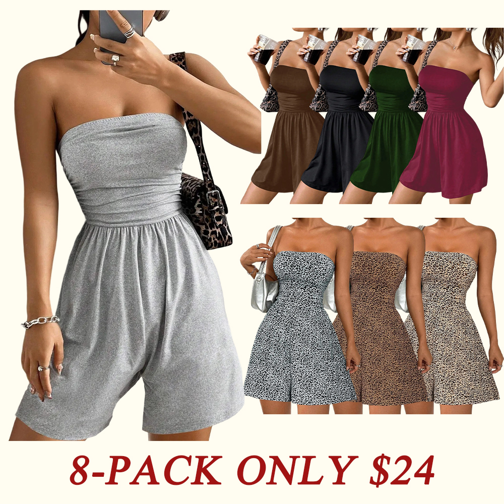 Women's Solid Color Fitted Romper