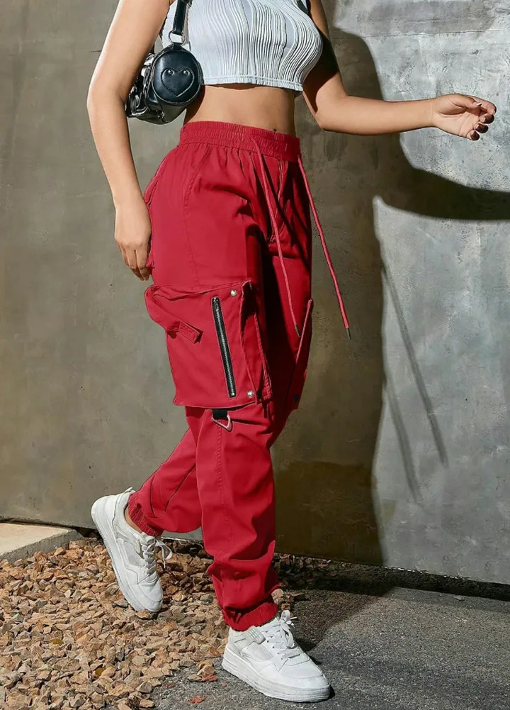 Women's Drawstring Cargo Pants