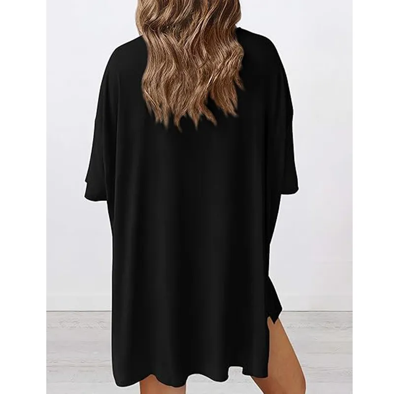 🔥Women's two-piece set: slit-hem shirt paired with shorts