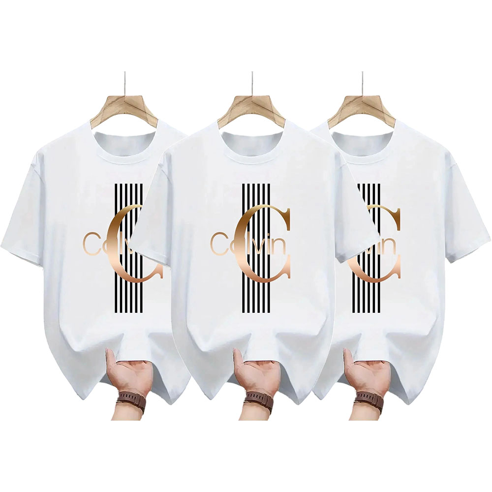 Men'S Casual Graphic T-Shirt - Bold Letter Print with Black Stripes & Golden Accents, Breathable Round Neck Summer Streetwear, Machine Washable, Comfortable Everyday Fashion Tee, Everyday Tshirt |Bold Letter Print |Comfortable Fit, T Shir Cotton