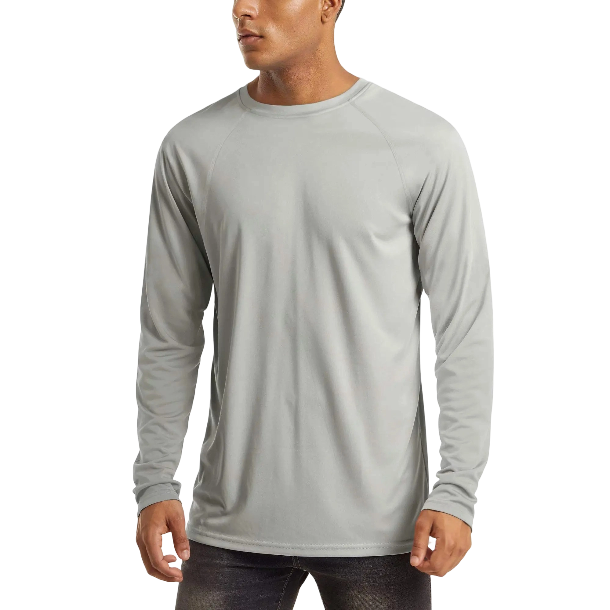 8 Pack Men's UPF 50+ Long Sleeves Shirts Quick Dry Lightweight Summer Sportswear Tops