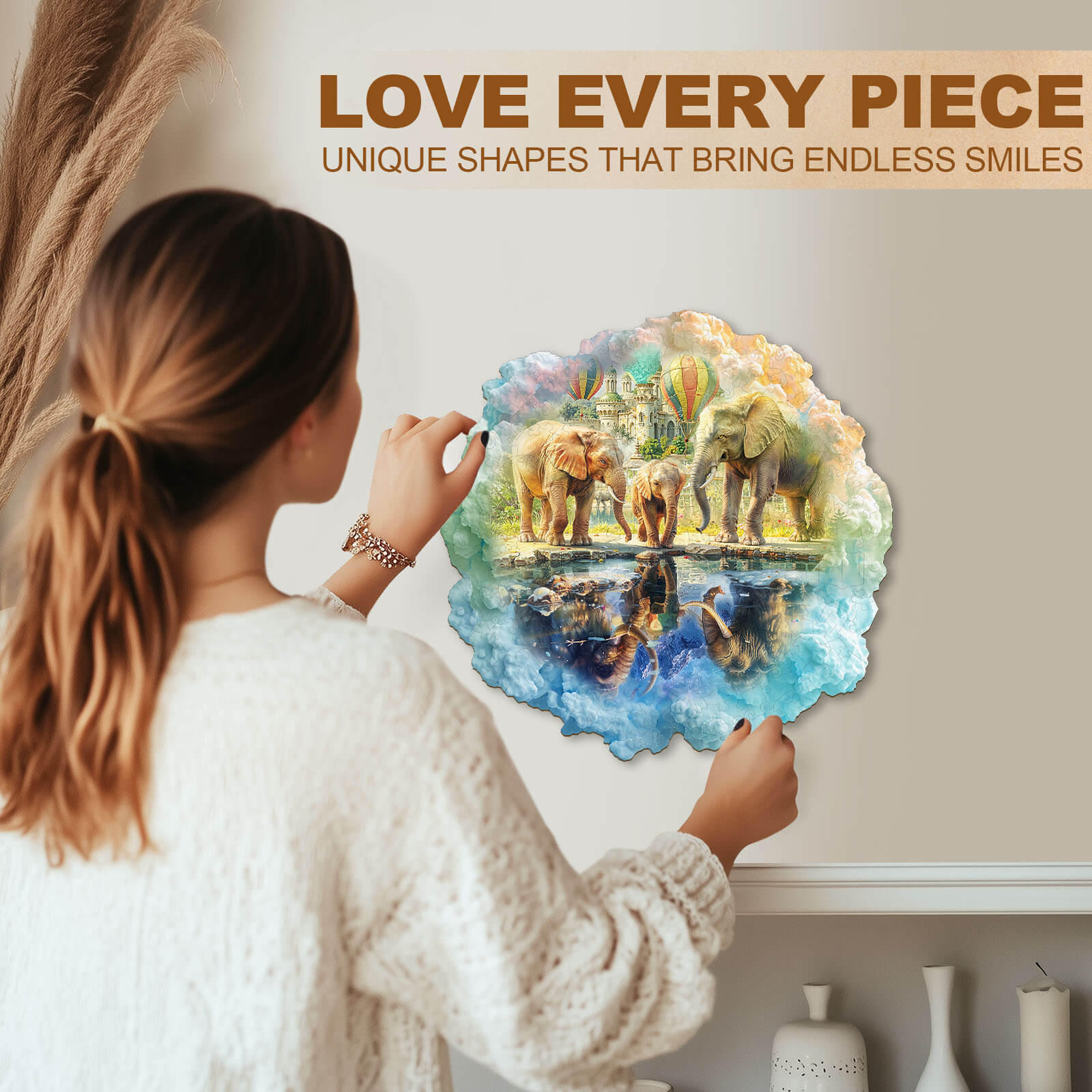 Mammoth—My wish Wooden Jigsaw Puzzle