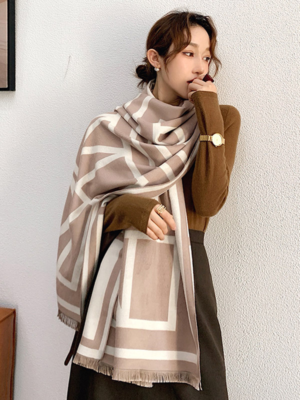 Imitation Cashmere Double-Sided Shawl