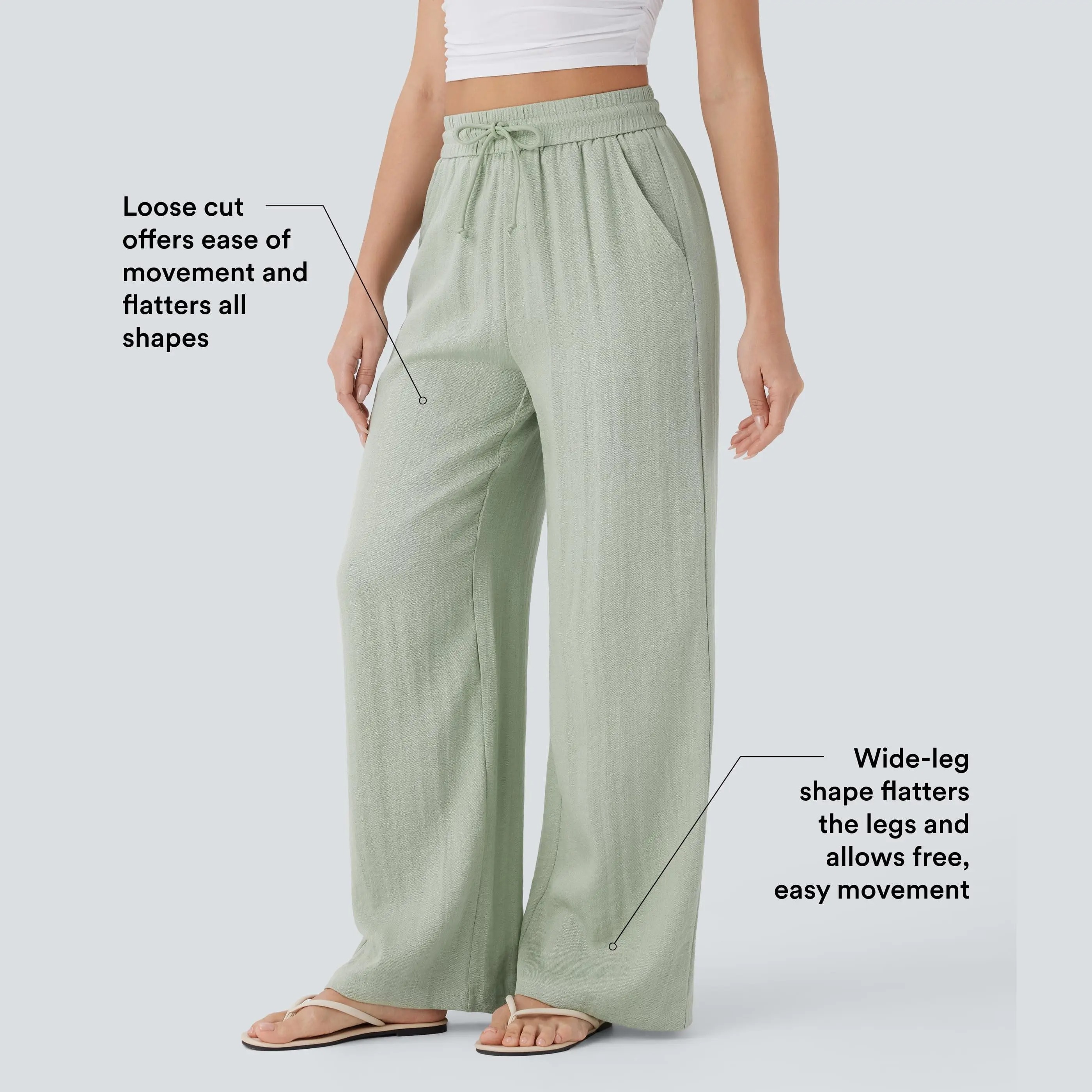 🌾🌾🌾Women's High Waist Wide Leg Pants