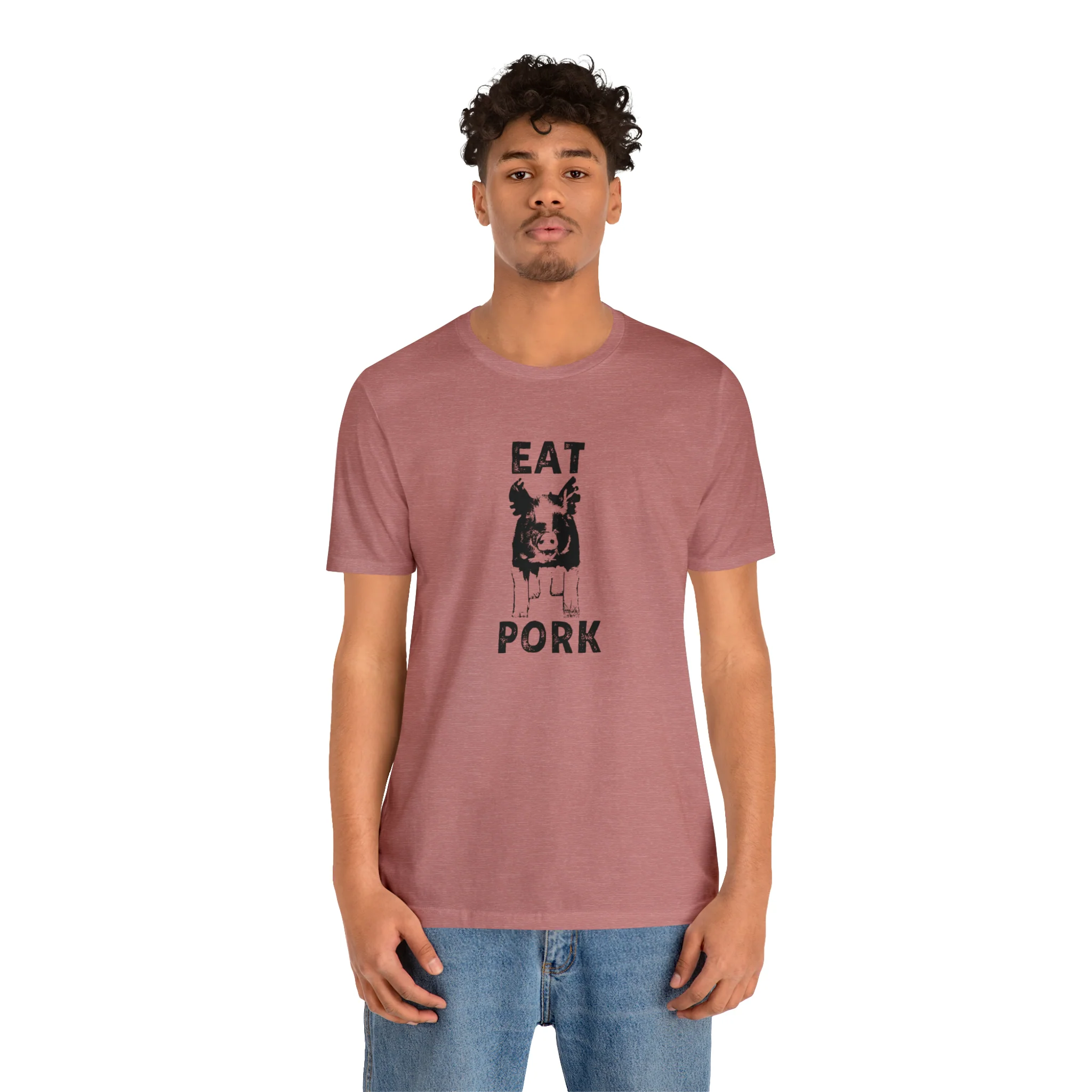 Eat Pork Unisex Jersey Short Sleeve Tee