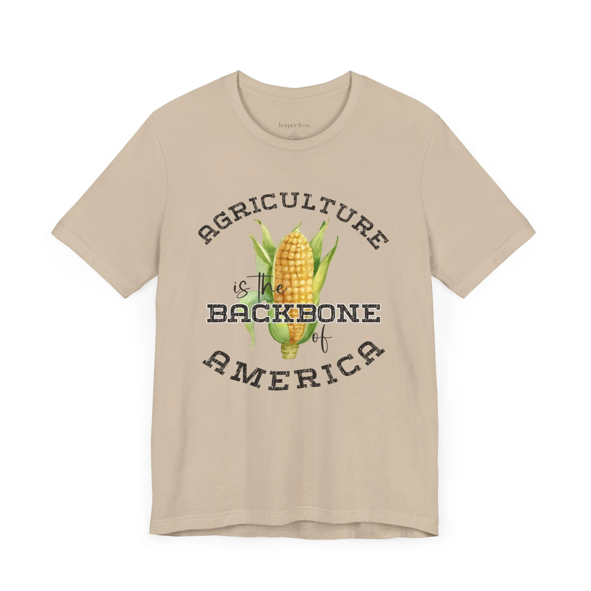 Agriculture is the Backbone Bella Canvas Jersey Short Sleeve Tee - Multiple Colors