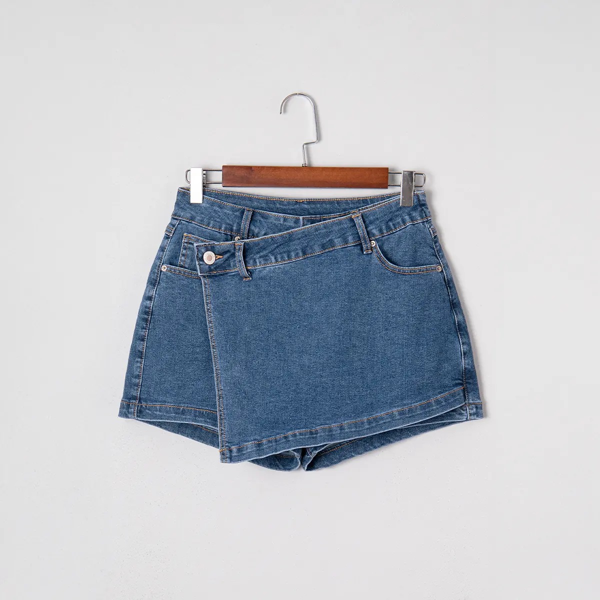 Women’s High Waisted Jean Skort