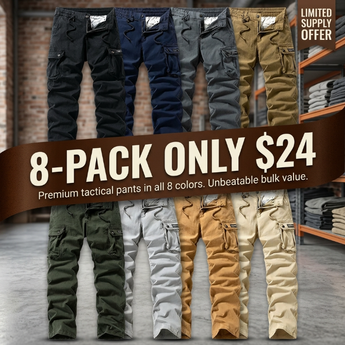 Limited-Time Clearance! 🛍️ Washed Vintage Loose Tapered Work Pants